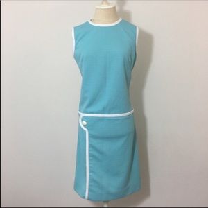 COPY - 1960s sleeveless Go Go dancer  Dress light blue